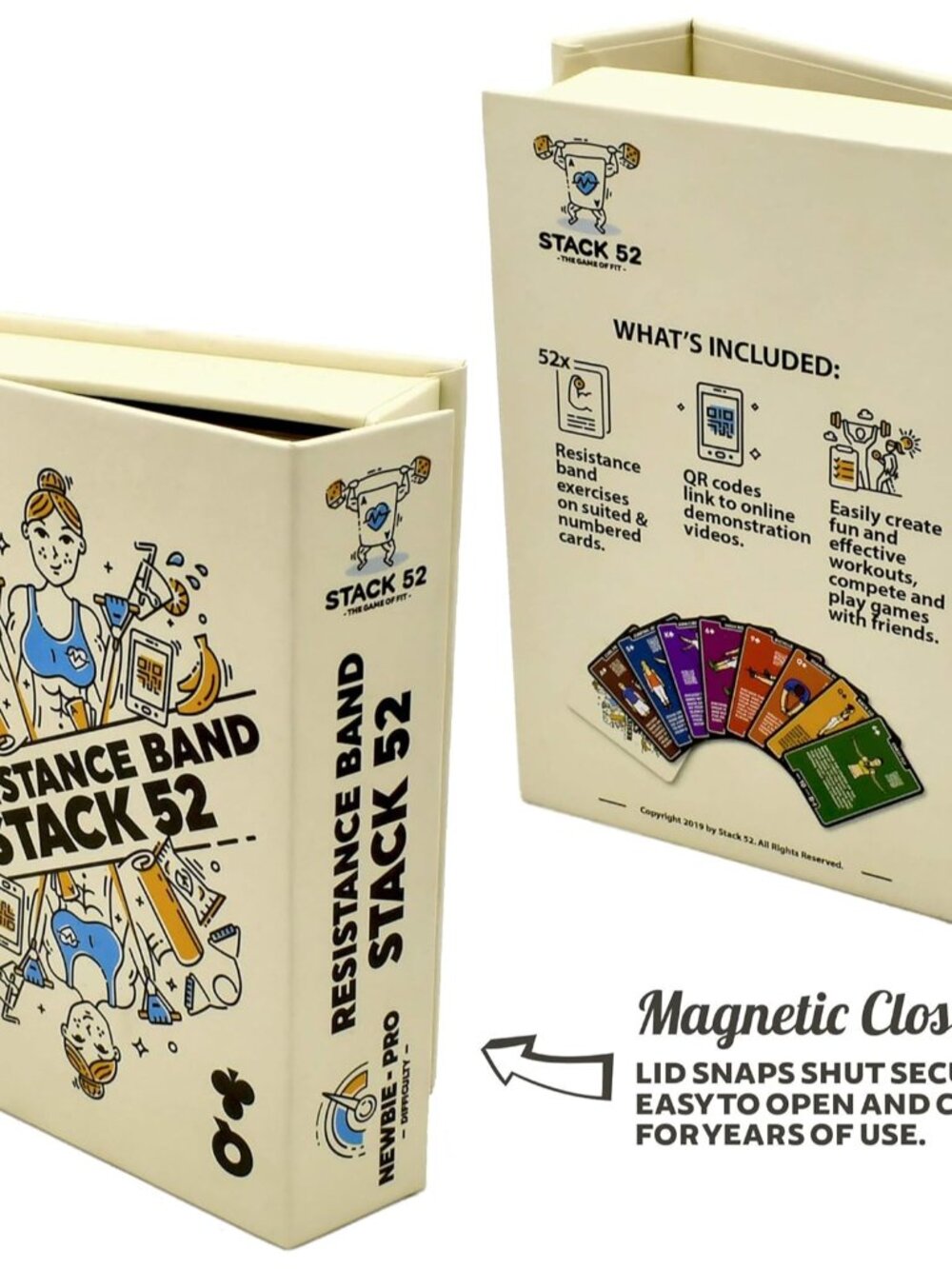 Resistance Band Exercise Cards. Exercise Band Workout Playing Card Game. Video I - Picture 7 of 7